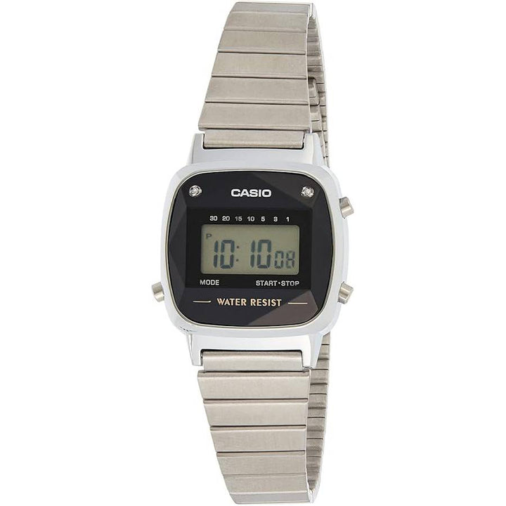Orologio Donna Casio Acciaio Lucido Diamanti Bianchi LA670WAD-1DF
