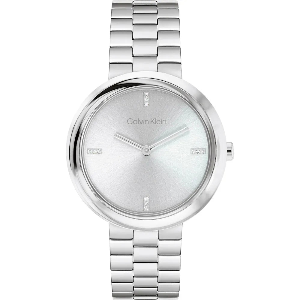 Orologio Donna Acciaio Calvin Klein Quarzo Solo Tempo  Lucido 25100093