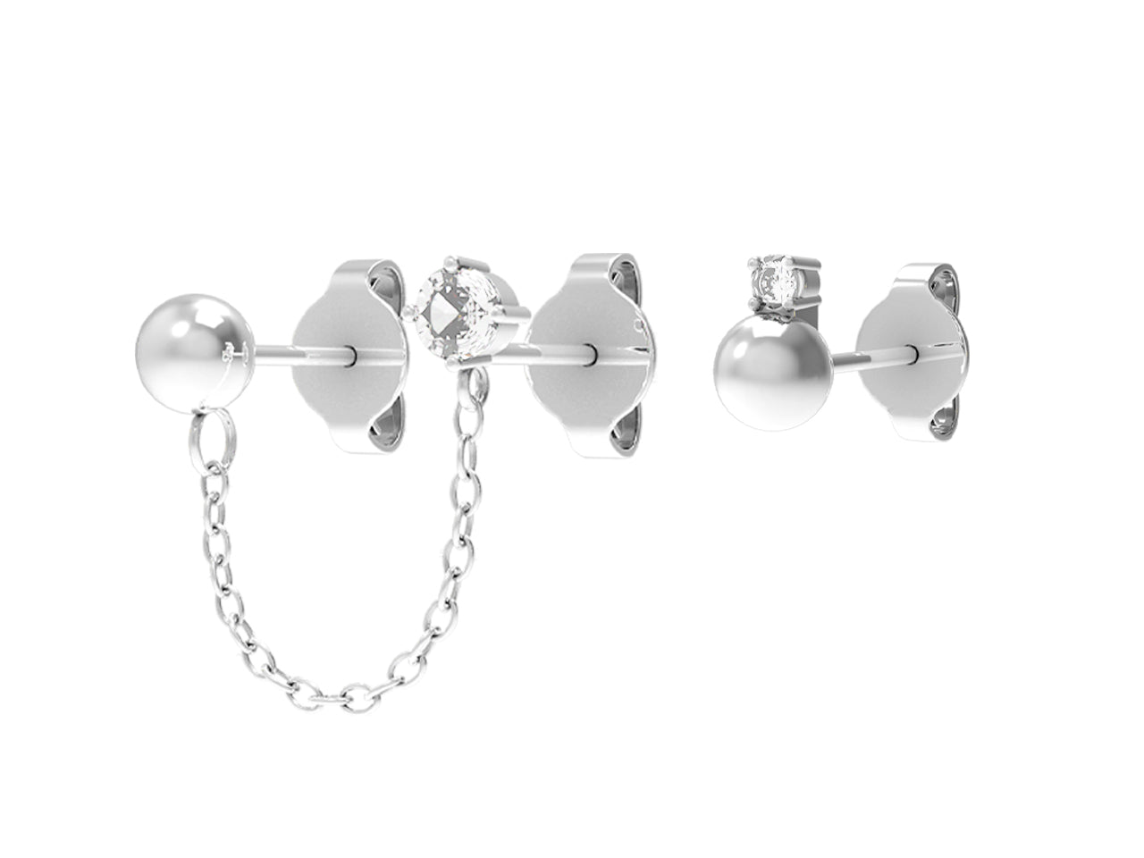 Orecchini Donna Argento 925 4US Cesare Paciotti Punto Luce Zirconi Biglia 4UOR5748W