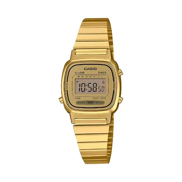 Orologio Donna Casio Vintage Acciaio Dorato Quarzo Digitale LA670WEGA-9EF