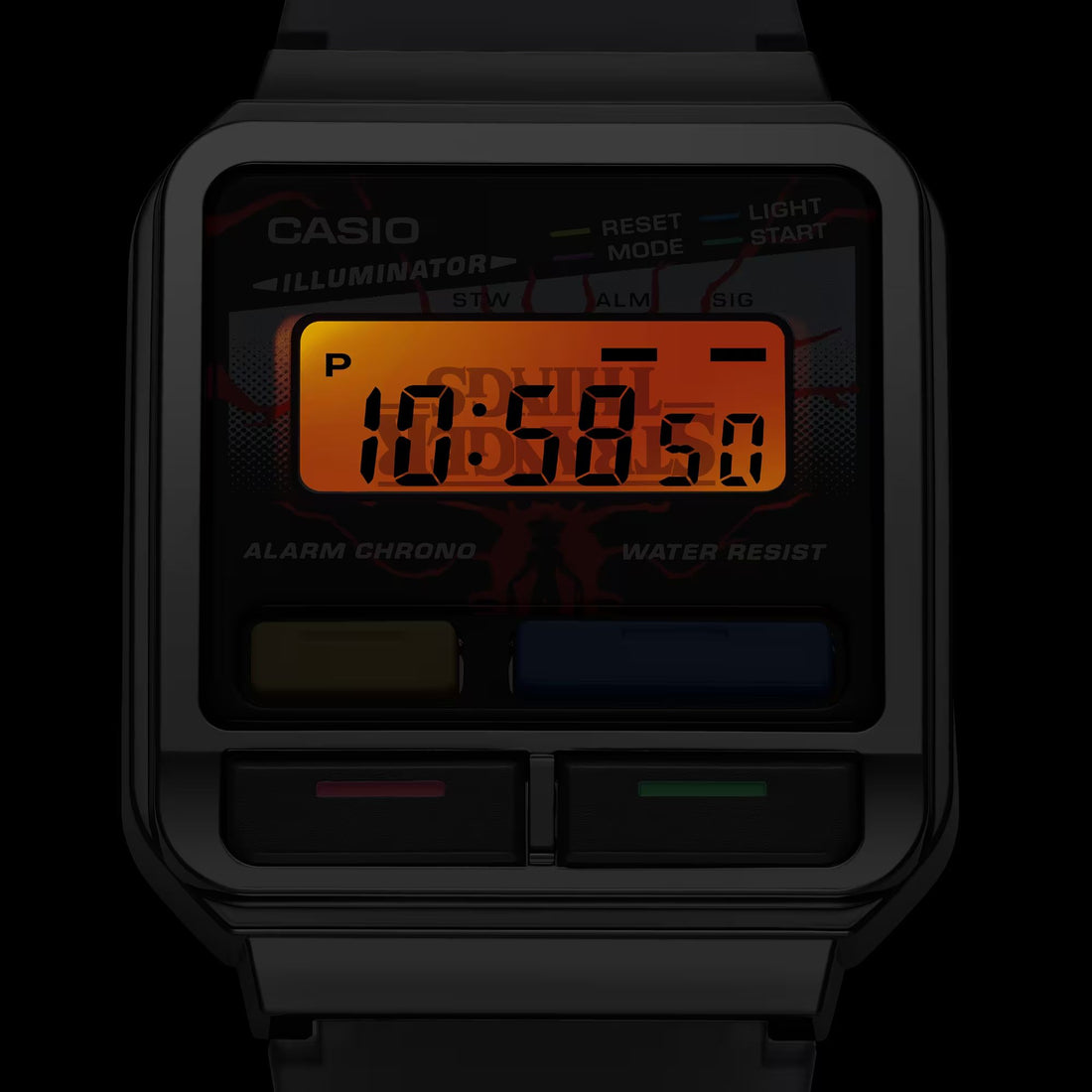 Orologio Unisex Casio Acciaio Nero Quarzo Digitale Stranger Things A120WEST-1AER