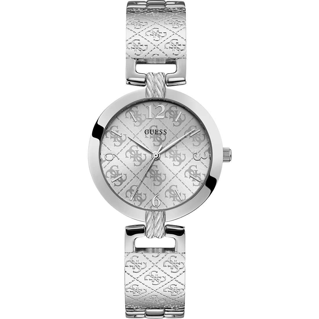 Orologio Donna Guess Quarzo Solo Tempo Acciaio Lavorato W1228L1