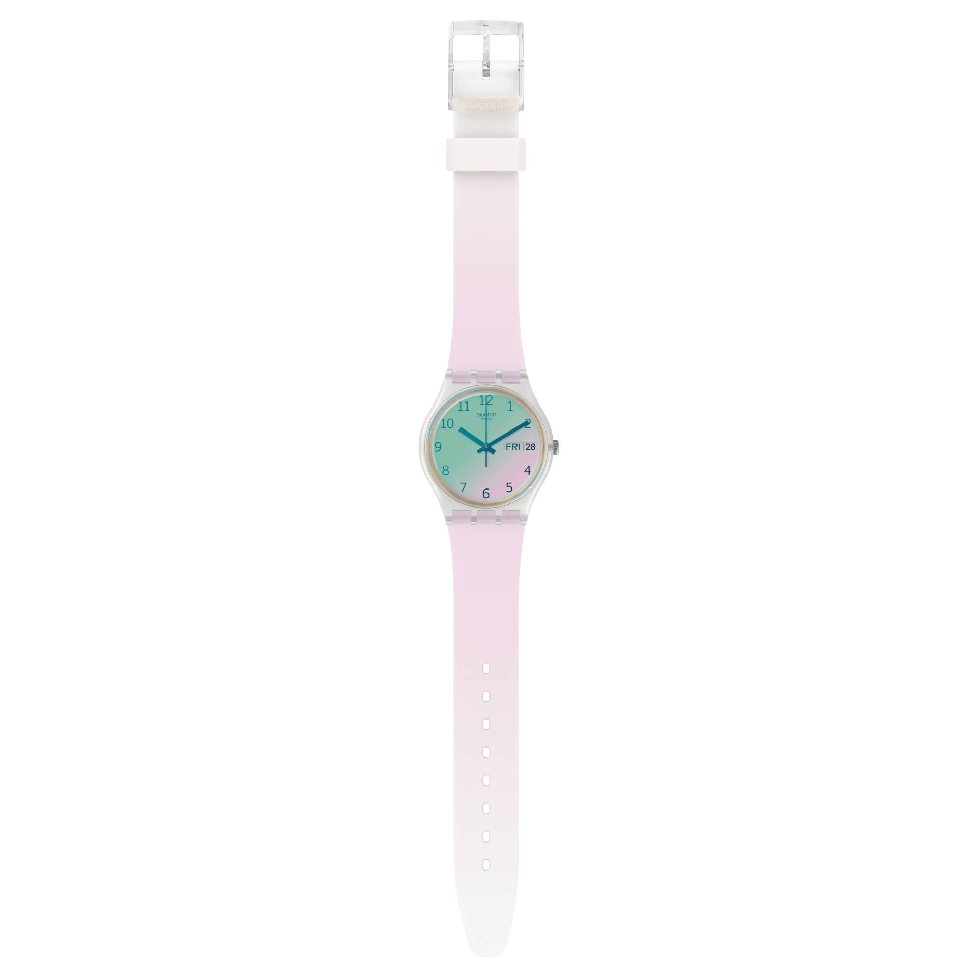Orologio Donna Swatch Rosa Pearlazing Solo Tempo Quarzo GE714