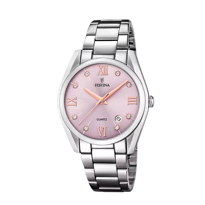 Orologio Donna Festina Boyfriend Acciaio Rosa Data F16790/D
