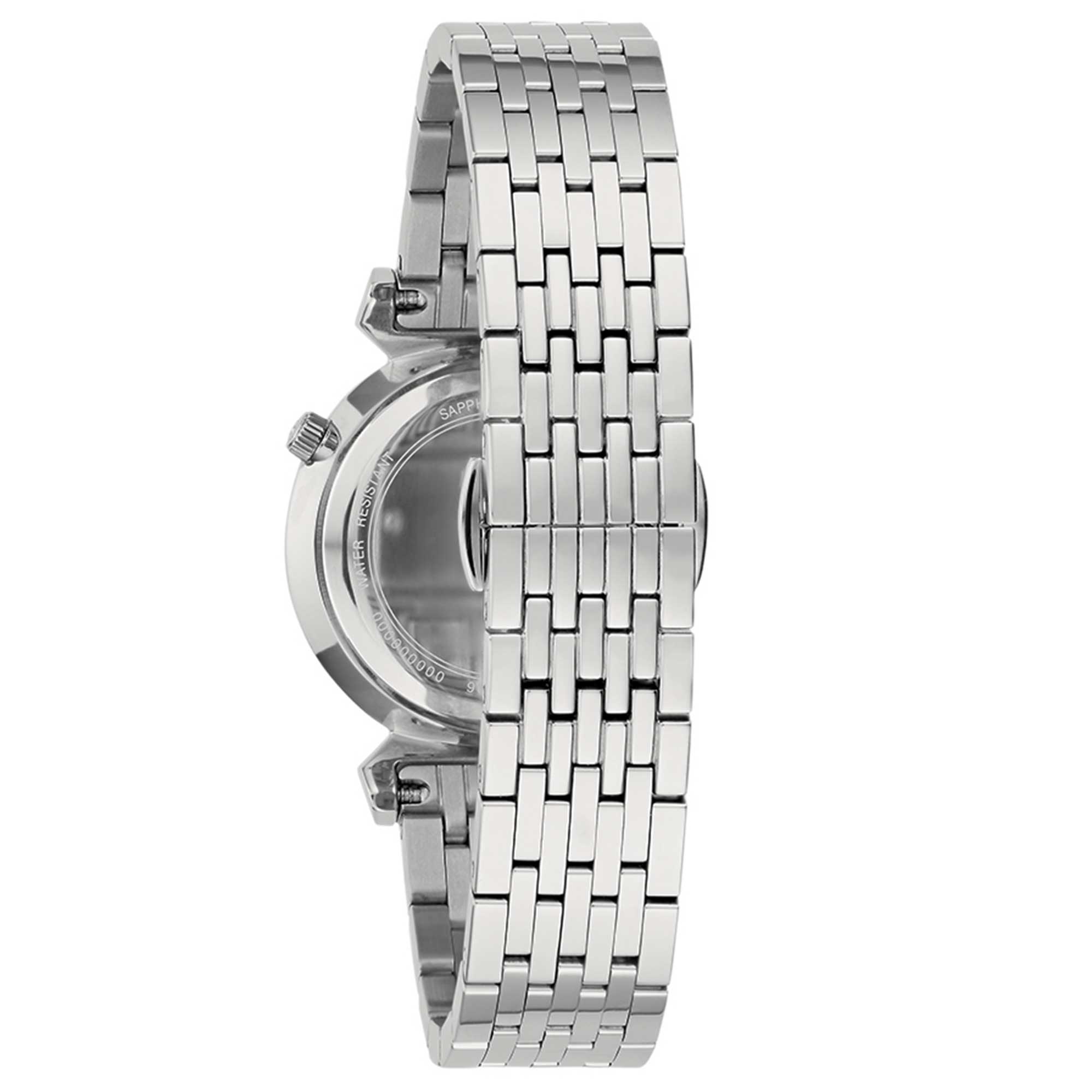 Orologio Donna Bulova Quarzo Solo Tempo Madreperla Diamanti 96P216