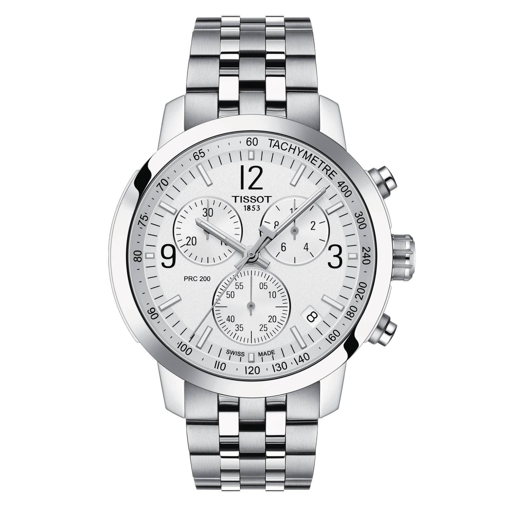 Orologio Uomo Tissot PRC 200 Acciaio Quarzo Cronografo Data T1144171103700