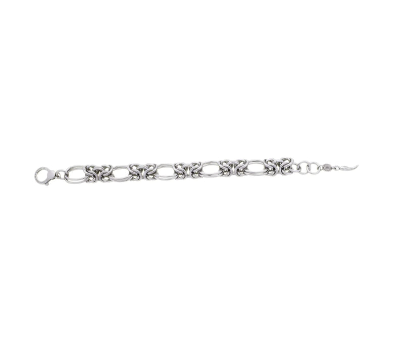 Bracciale Donna Giovanni Raspini Argento 925 Catena Ischia Maglia Bizantina 08843
