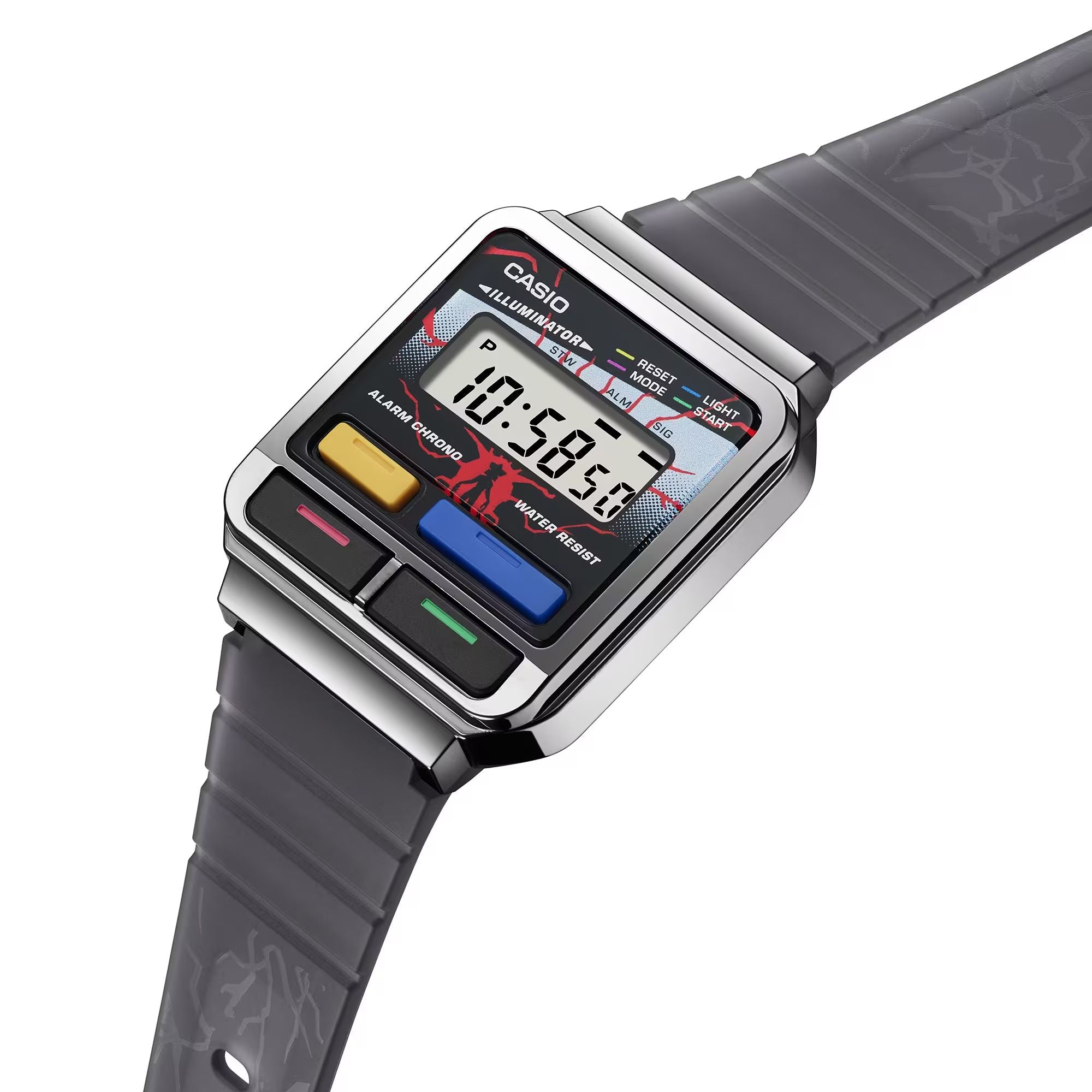 Orologio Unisex Casio Acciaio Nero Quarzo Digitale Stranger Things A120WEST-1AER