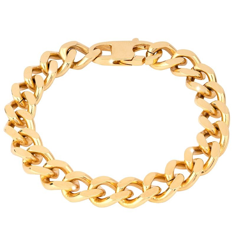 Bracciale Donna Rebecca Maglia Grumetta  Piccola Acciaio Dorato BGUBBO11