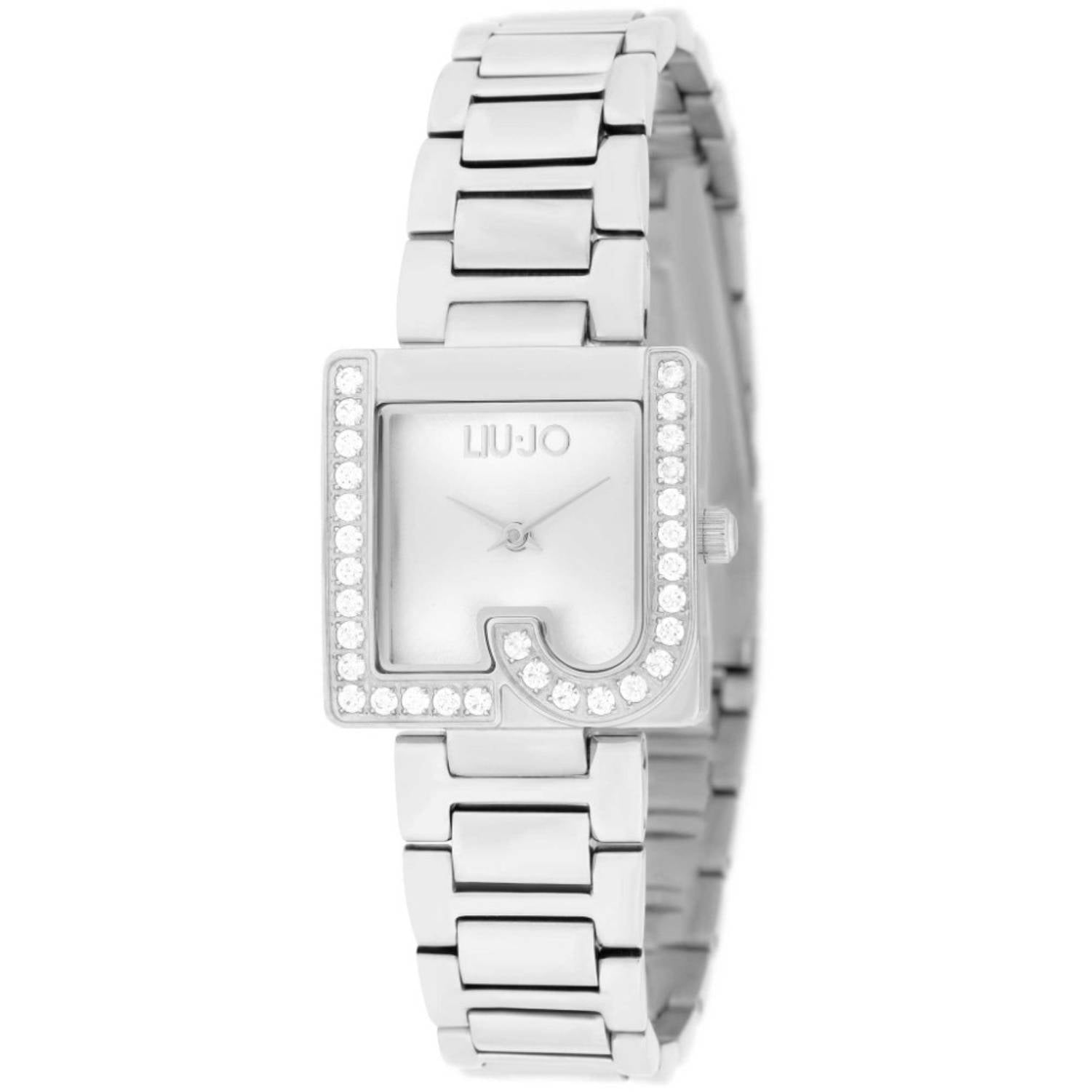 Orologio Donna Acciaio Liu Jo Luxury Quarzo Solo Tempo Bianco Zirconi TLJ1820