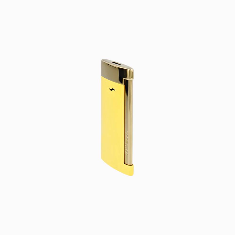Accendino Uomo Dupont Smalto Giallo Acciaio Dorato 0027780