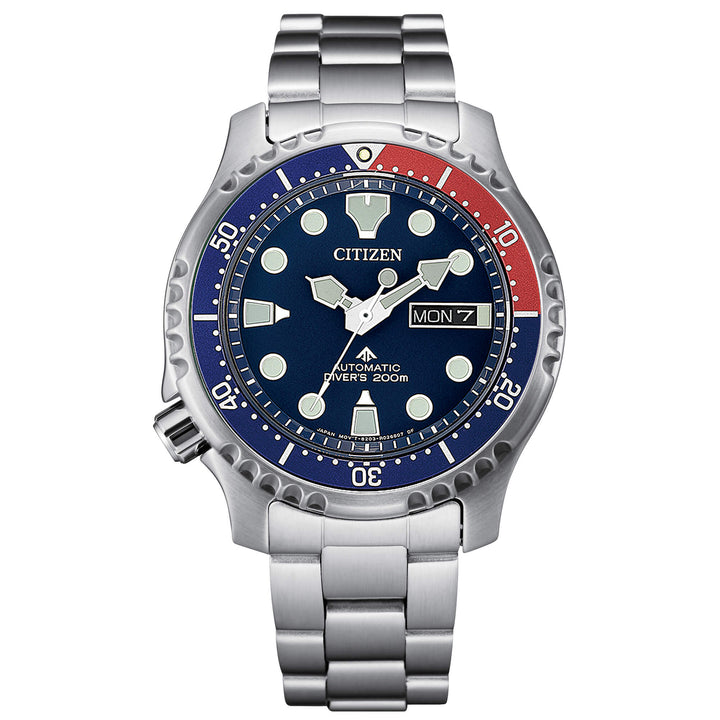 Orologio Uomo Citizen Promaster Automatico Blu Rosso Pepsi Diver NY0086-83L