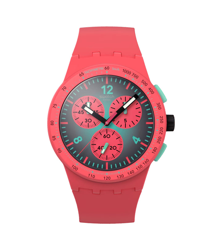 Orologio Unisex Swatch PARADISO KINETIKO Quarzo Cronografo Data SUSP100