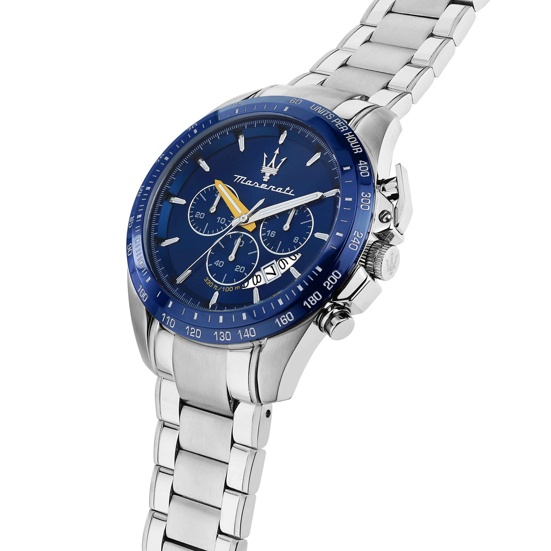 Orologio Uomo Maserati Set Box Bracciale Acciaio Quarzo Cronografo Blu R8871612039