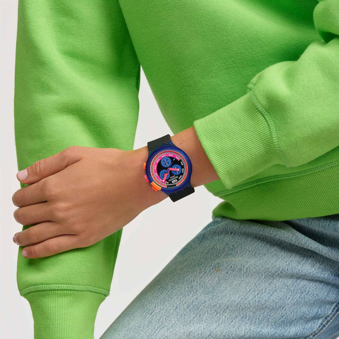 Orologio Unisex Swatch Neon Party To The Max SB06N102