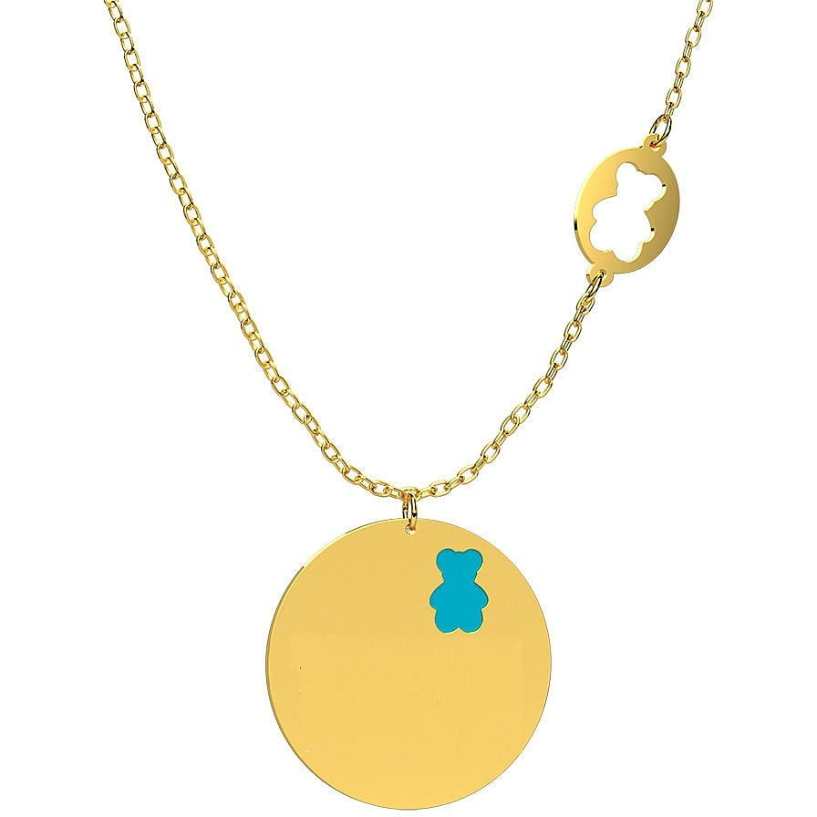 Collana bimbo Nanan oro 9Kt con ciondolo da incidere NGLD0029