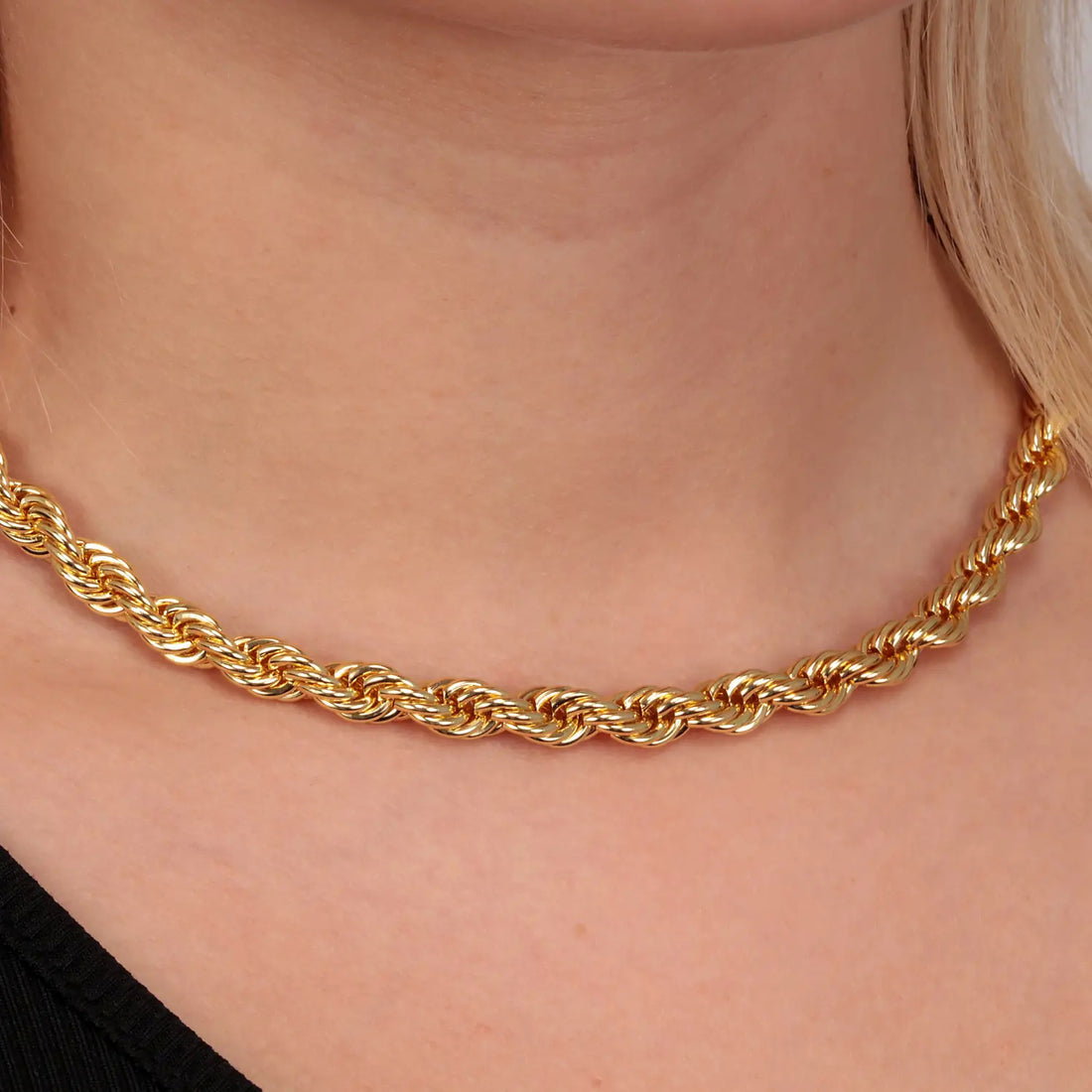 Collana Donna Unoaerre Bronzo Dorato Maglia Tourchon Mis 50 cm 546201