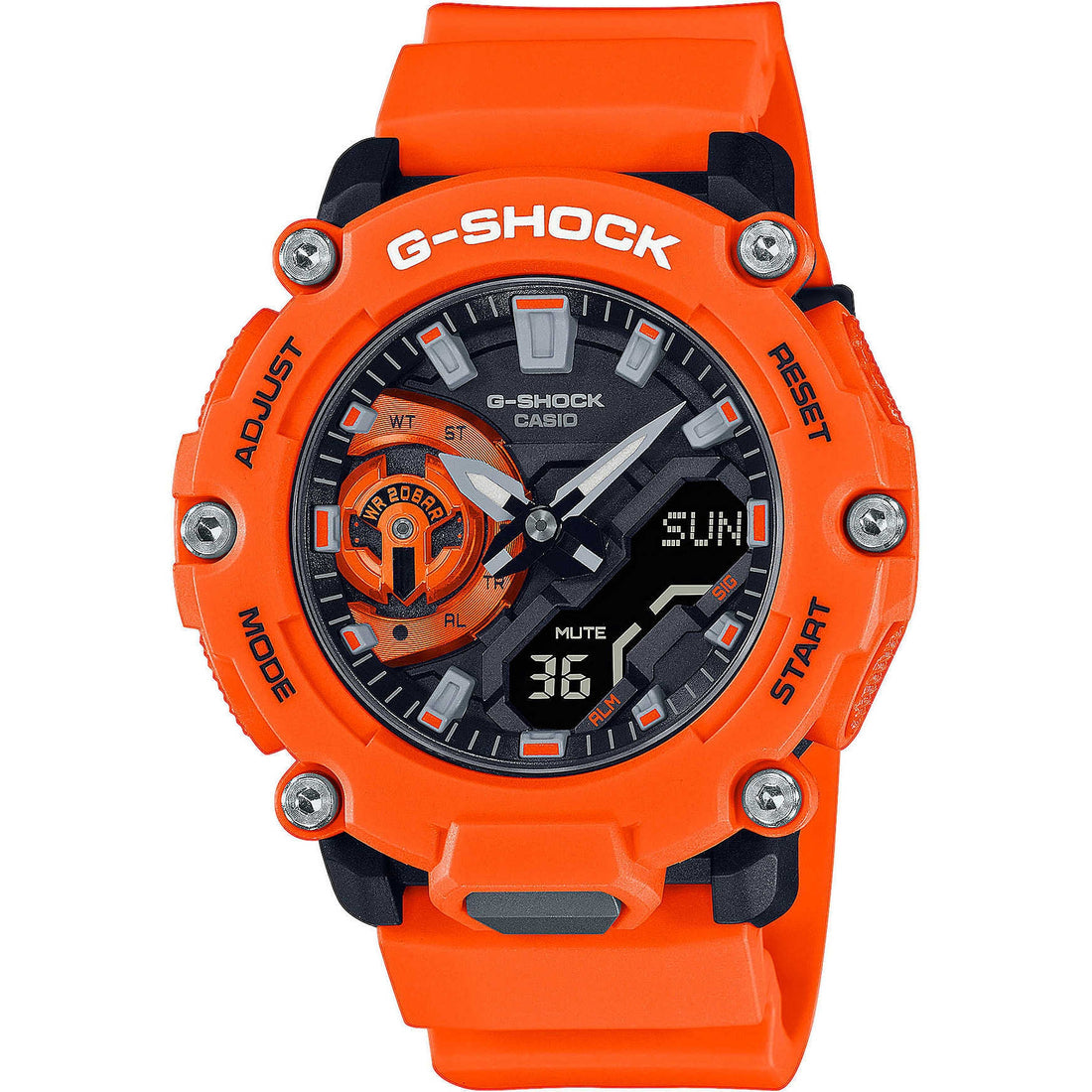 Orologio Uomo Casio G-Shock Gomma Quarzo Analogico Digitale GA-2200M-4AER