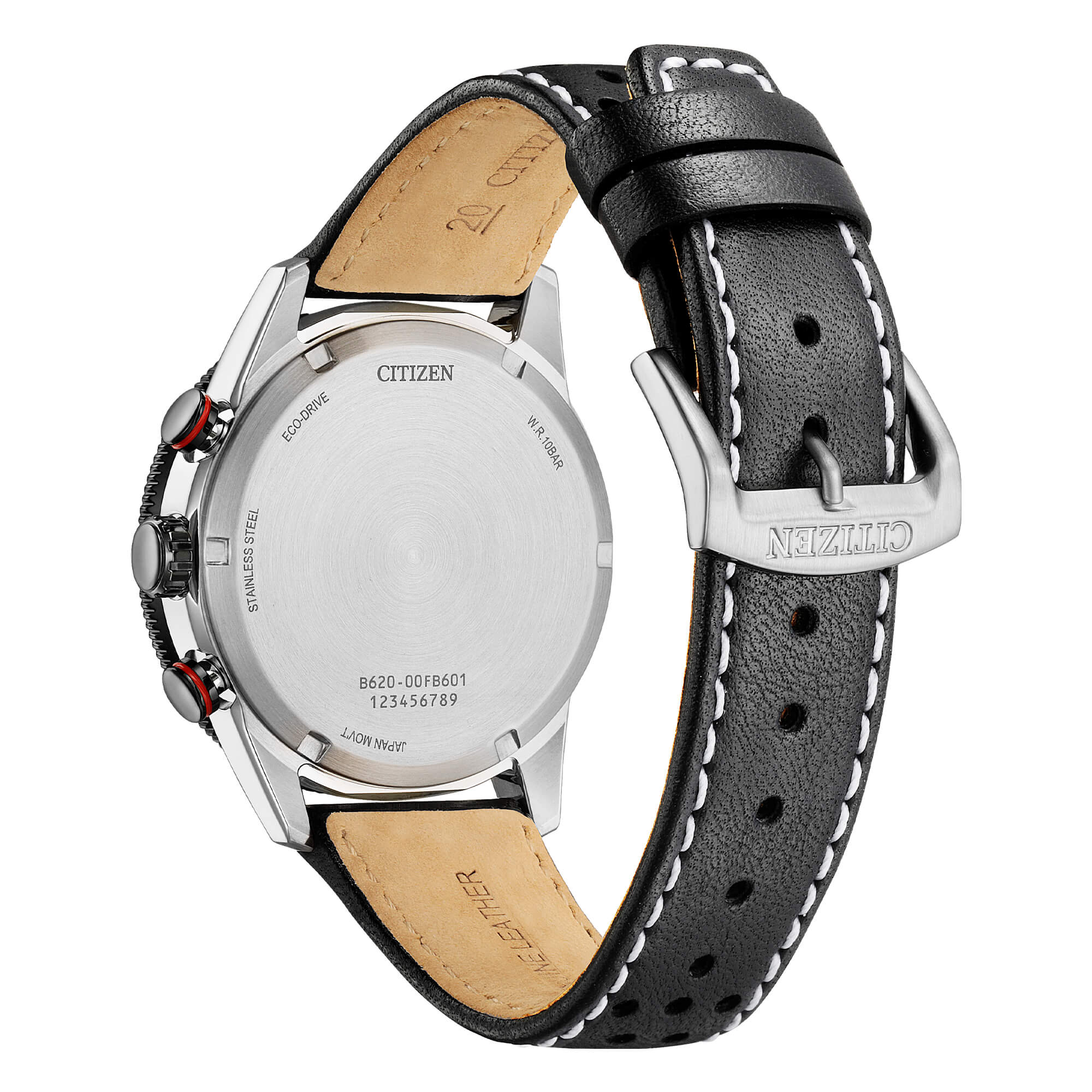 Orologio Uomo Citizen Nero Racing Eco-Drive Cronografo Acciaio CA4717-06E
