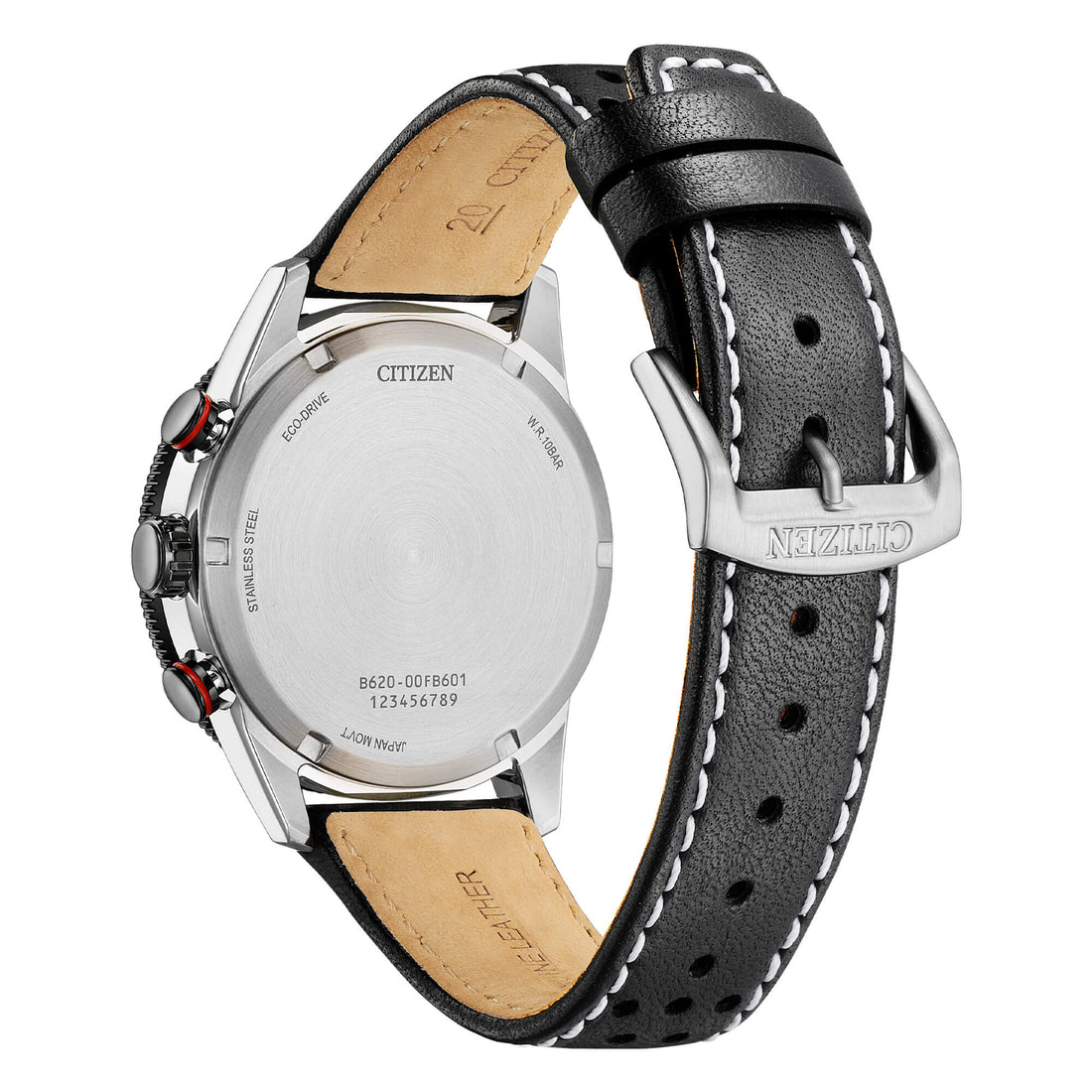 Orologio Uomo Citizen Nero Racing Eco-Drive Cronografo Acciaio CA4717-06E
