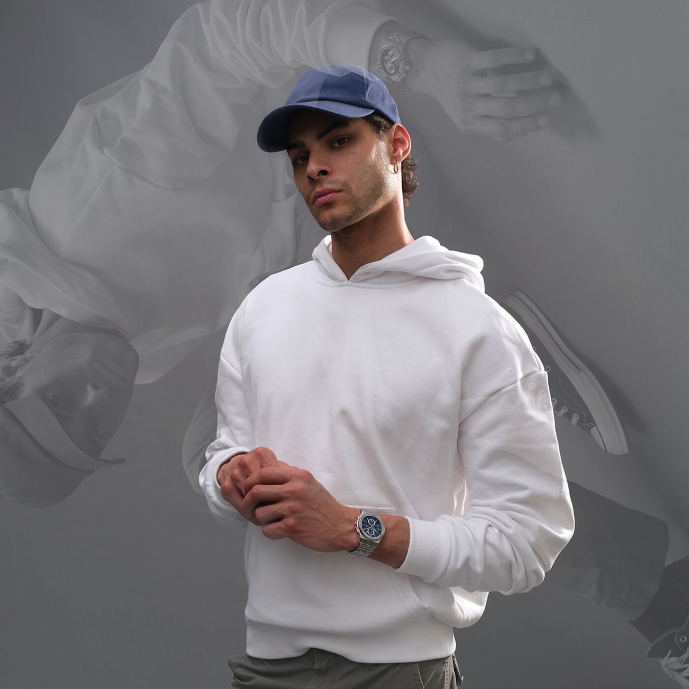 Orologio Uomo Maurice Lacroix Aikon Cronografo Blu AI1118-SS002-430-1