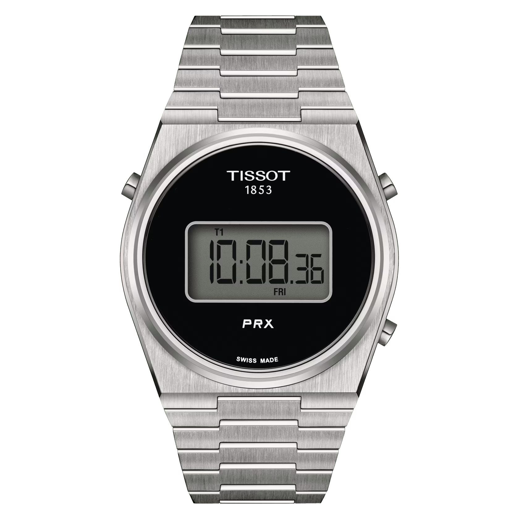 Orologio Uomo Tissot Acciaio Prx Nero Digitale Quarzo Data T1374631105000