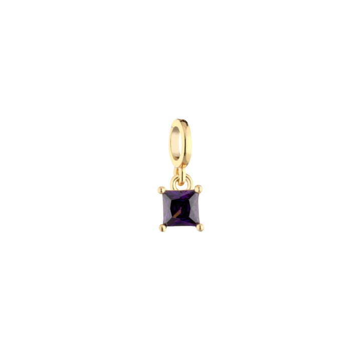 Ciondolo Donna Laura P. Argento Dorato 925 Pietra Viola Princess PEN0233GVL