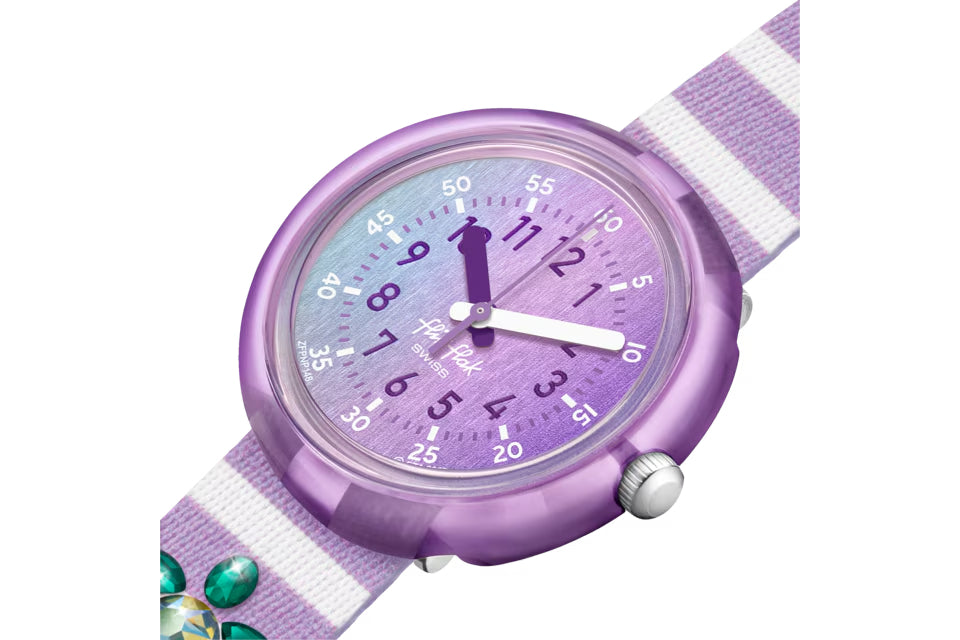 Orologio Bambina Swatch Flik Flak Shining Turtle Rosa Viola ZFPNP148