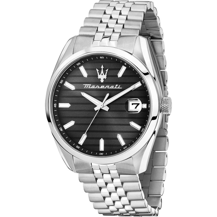 Orologio Uomo Maserati Acciaio Lucido Quarzo Nero Data R8853151026