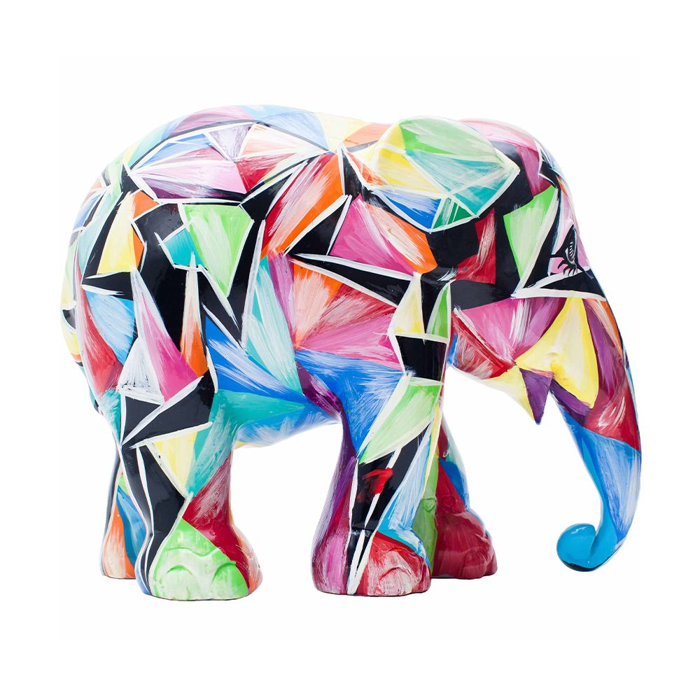 Scultura Elefante Hidden Diamonds 10 cm Resina Dipinto A Mano 8858831230873