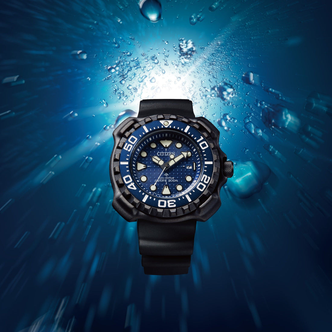 Orologio Uomo Citizen Eco Drive Acciaio Gomma Whale Shark Limited Edition BN0225-04L
