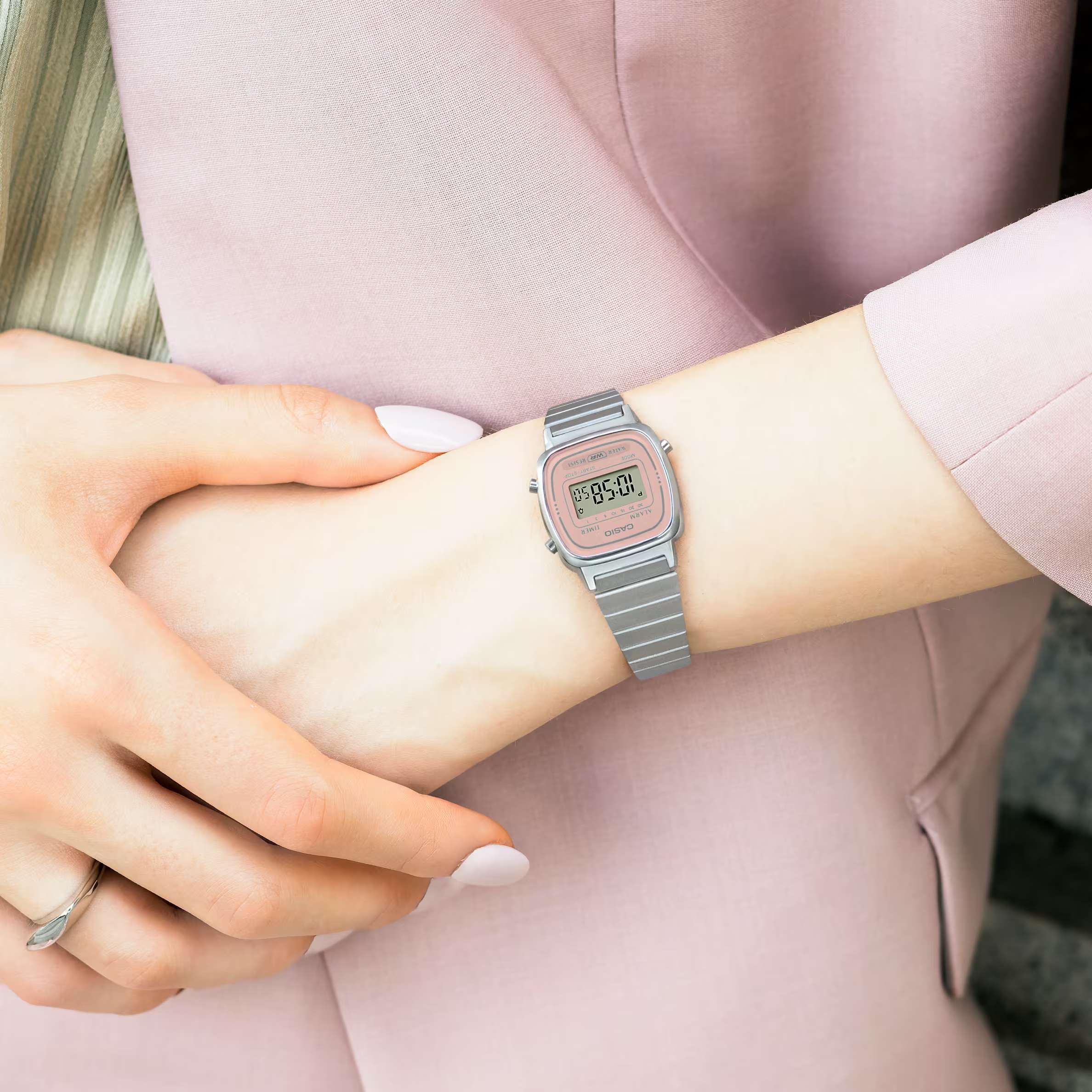 Orologio Donna Acciaio Casio Vintage Rosa Quarzo Digitale LA670WEA-4A2EF