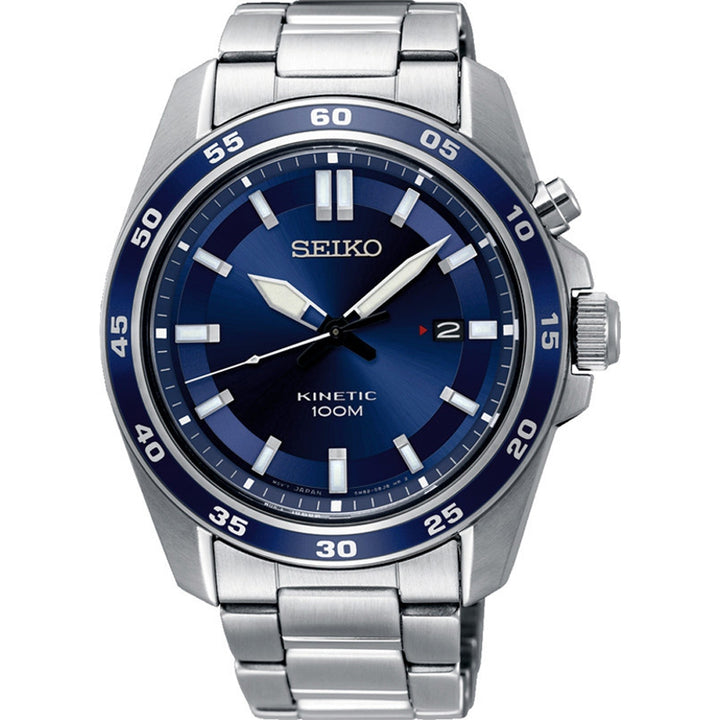 Orologio Uomo Seiko Acciaio Cinetico Con Quadrante Blu Kinetic SKA783P1