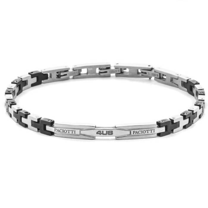 Bracciale Uomo 4US Cesare Paciotti Acciaio Targhetta 4UBR8455