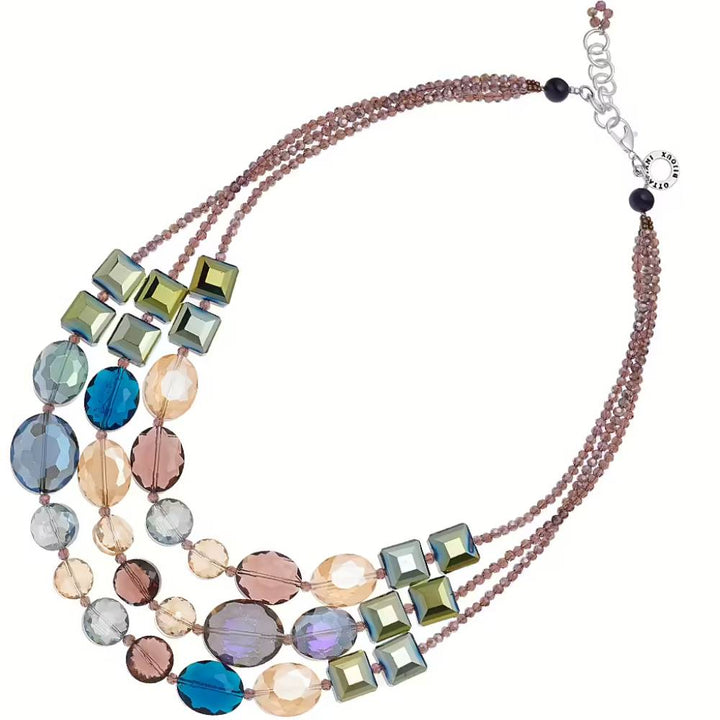 Collana Donna Ottaviani Bronzo con Cristalli E Strass Colorati 501074C