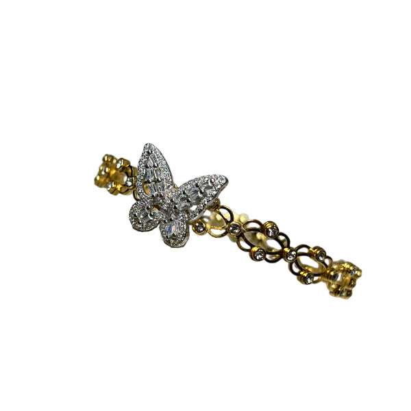 Anello-Bracciale Donna Re Mida Argento Dorato Estendibile Zirconi Fascia-3