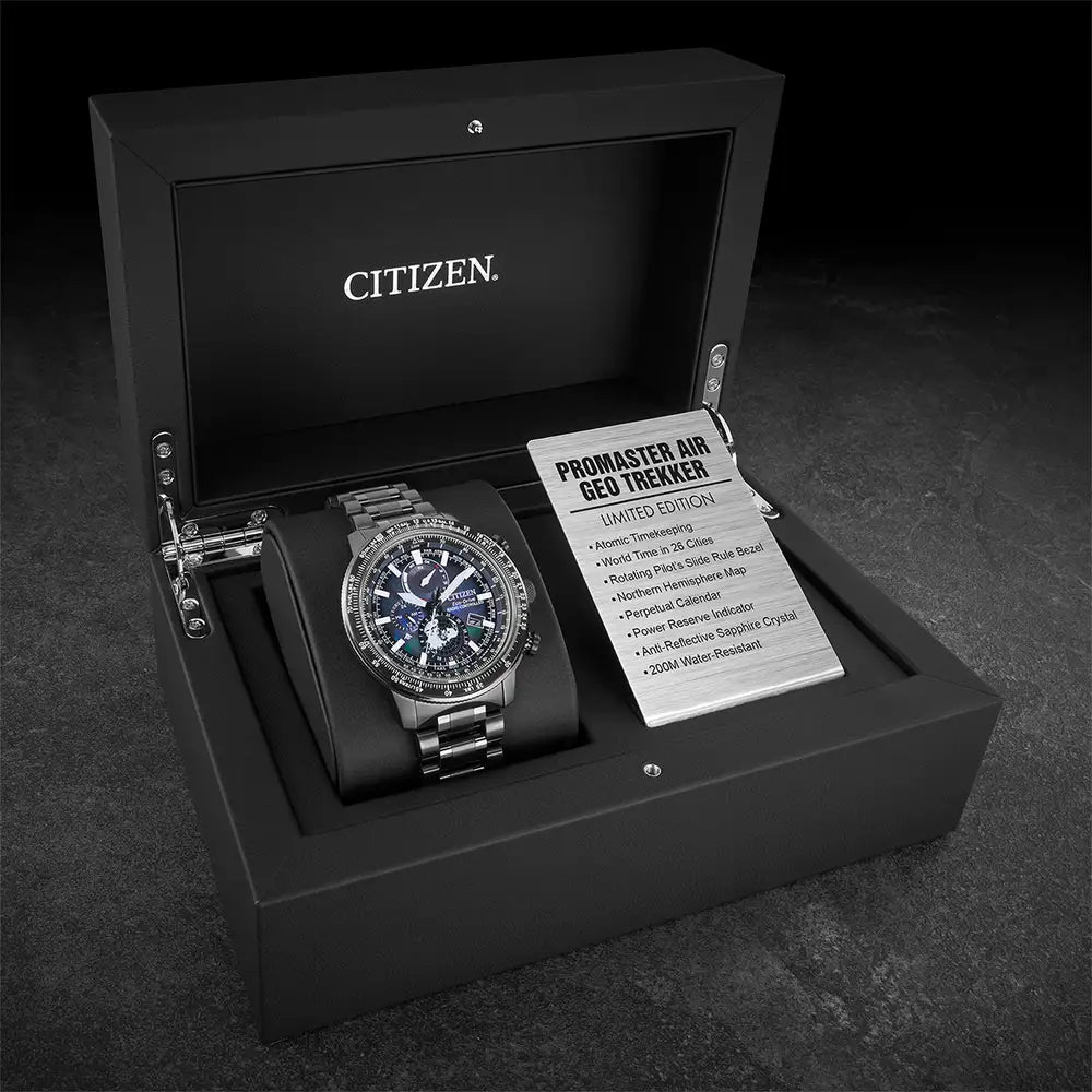 Orologio Uomo Citizen Geo Trekker Edizione Limitata Radio Controllato BY3005-56E