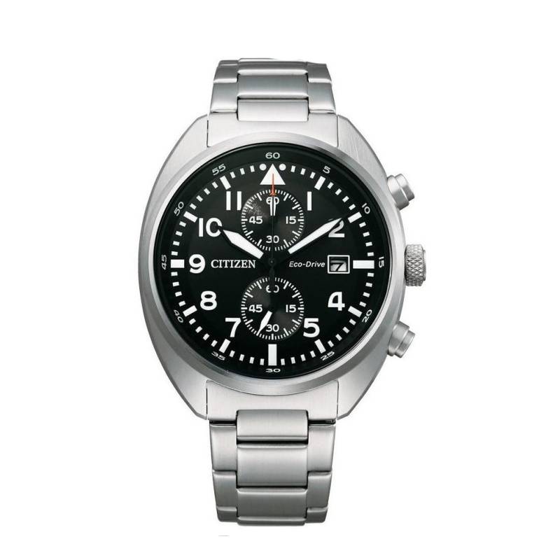 Orologio Uomo Citizen Eco Drive Cronografo Pilot Nero Data CA7040-85E