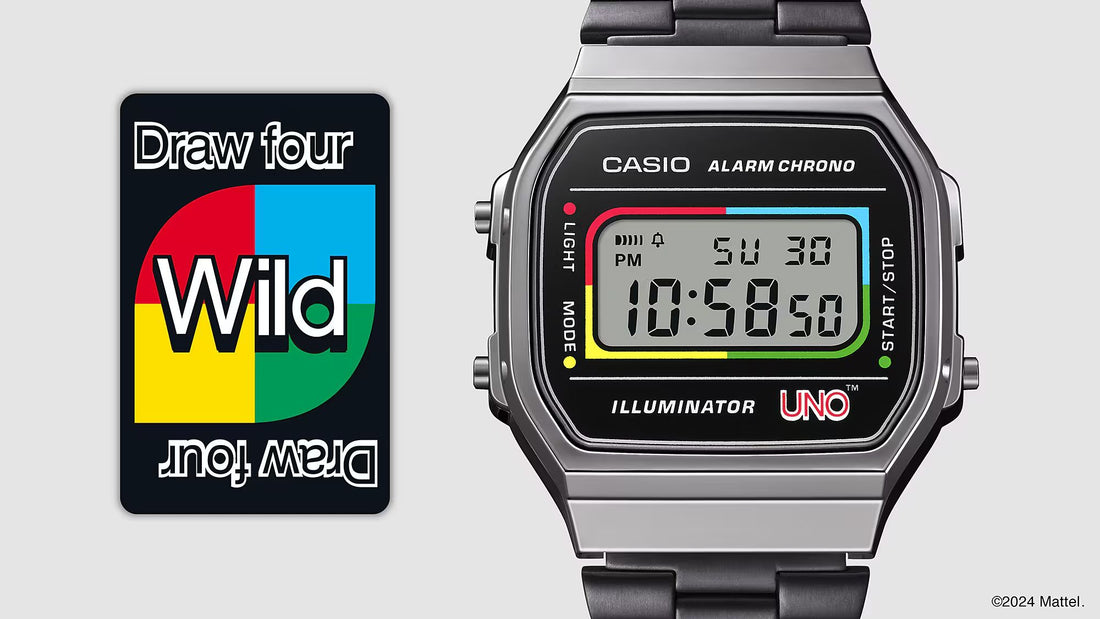 Orologio Unisex Casio X UNO Vintage Acciaio Nero Quarzo Digitale A168WEUC-1AER