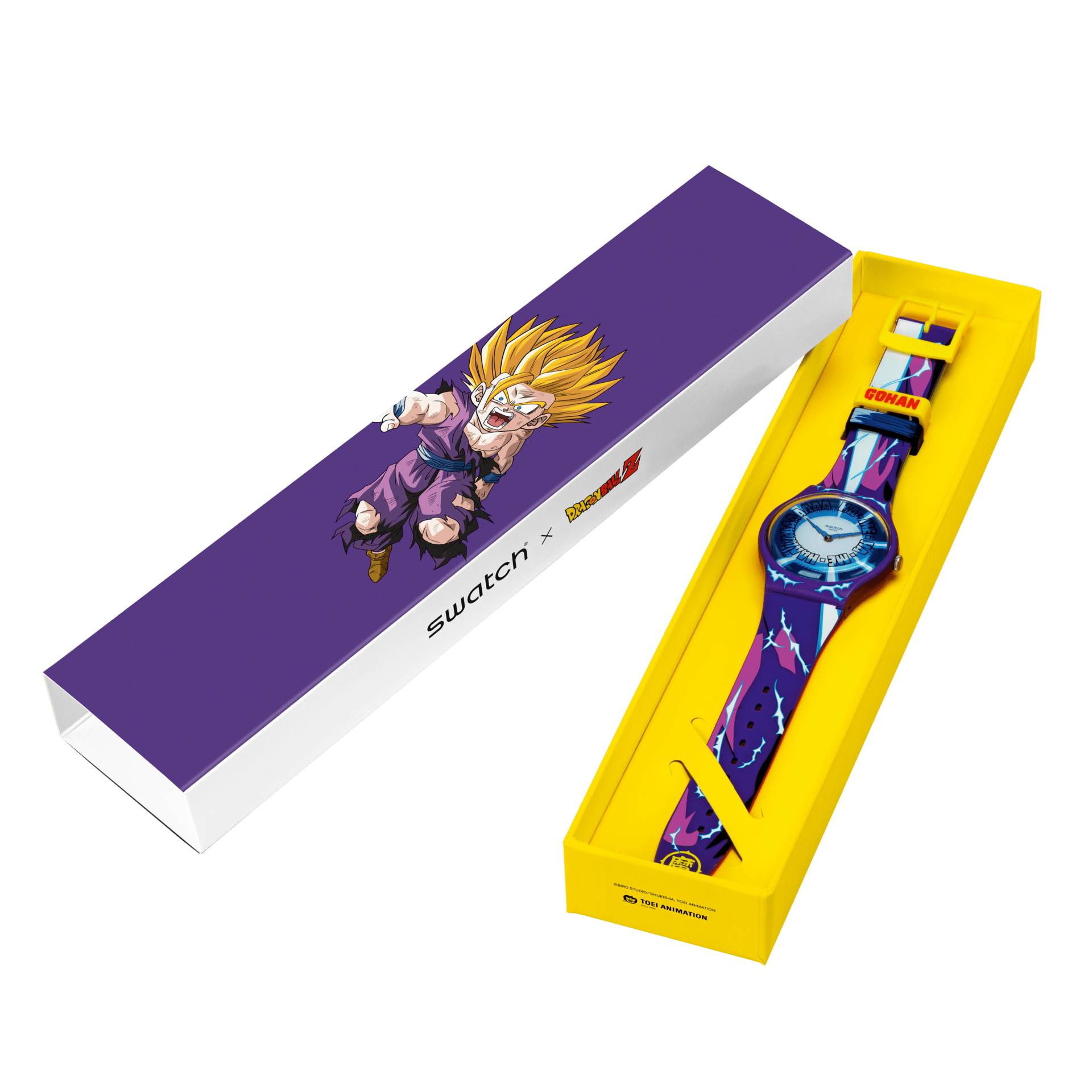 Orologio Uomo Swatch Dragonball Gohan Quarzo Solo Tempo SUOZ345