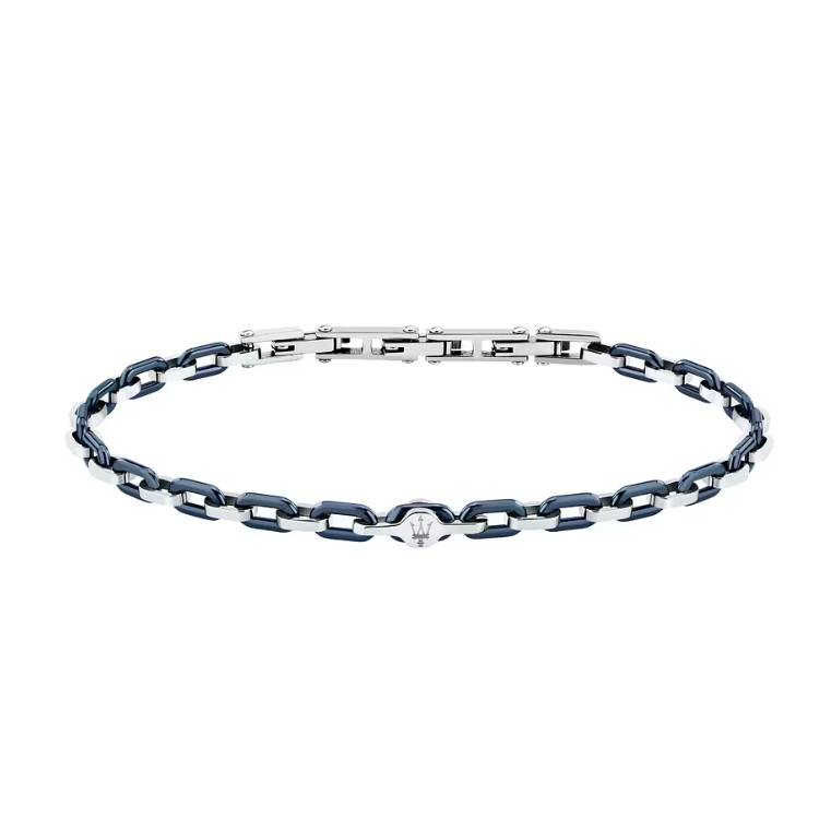 Bracciale Uomo Maserati Acciaio Ceramica Blu JM226ATZ78