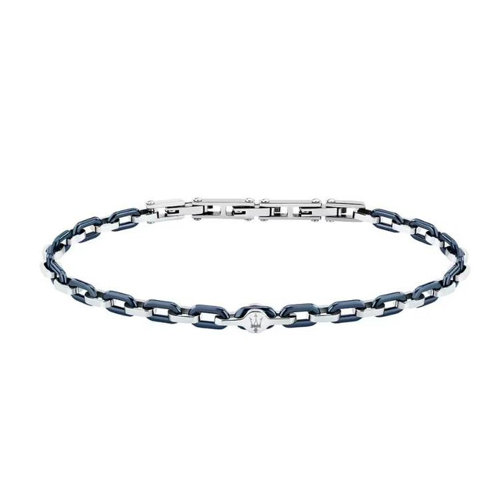 Bracciale Uomo Maserati Acciaio Ceramica Blu JM226ATZ78