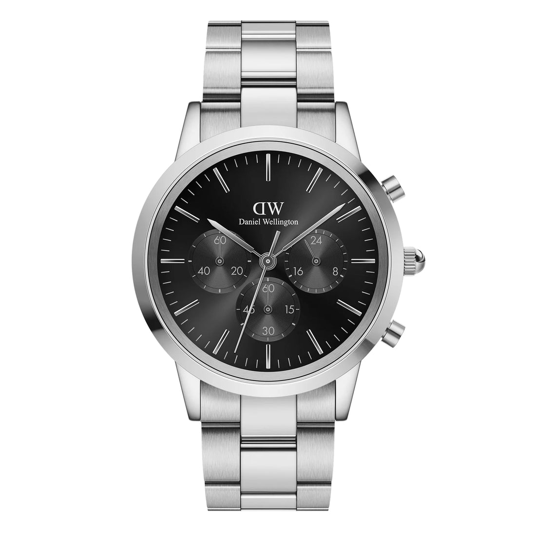 Orologio Uomo Daniel Wellington Cronografo Quarzo Acciaio Nero 42 mm DW00100645