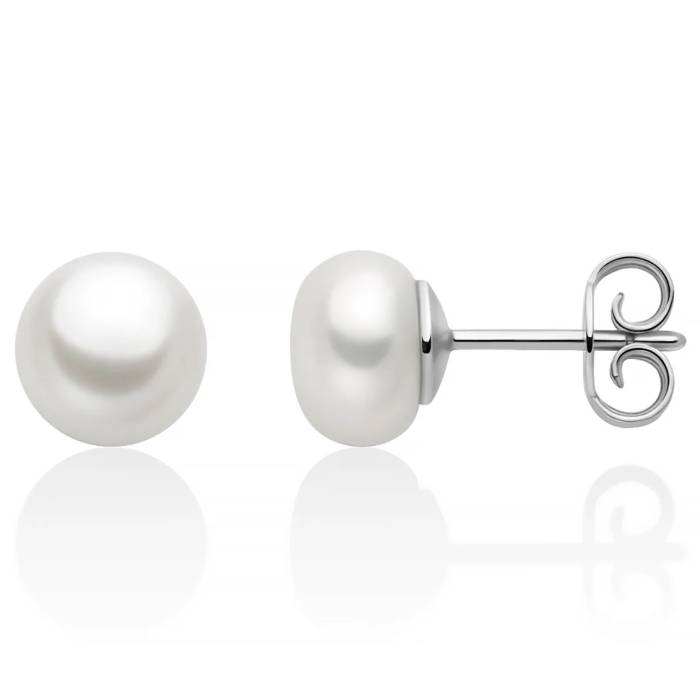 Orecchini Donna Miluna Argento Eva Perle Gemelle Oriente 7,5-8 mm PER2942