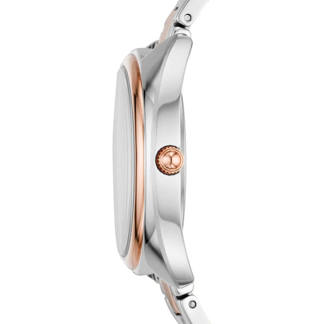 Orologio Donna Fossil Acciaio Rosè Quarzo Solo Tempo Data Zirconi ES5072