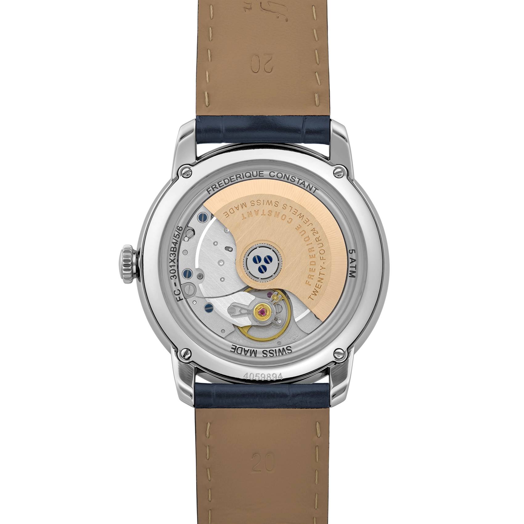 Orologio Uomo Frederique Constant Automatico Premier Pelle Blu FC-301N3B6