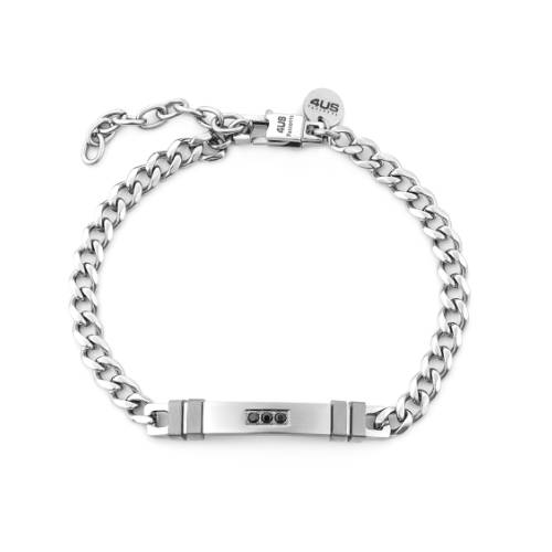 Bracciale Uomo 4US Cesare Paciotti Acciaio Targhetta 4UBR7558