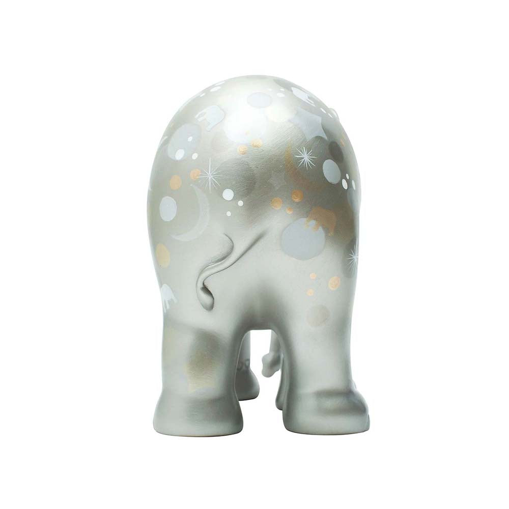 Scultura Elefante Onlylux Sparkling Celebration Silver 20 cm Dipinto A Mano 8858831241183