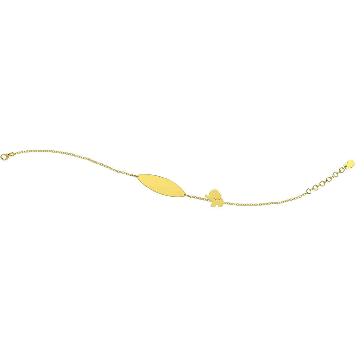 Bracciale Bambino Nanan Oro 9 KT Personalizzabile Elefantino NGLD0010