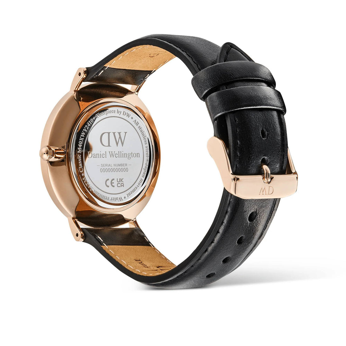 Orologio Uomo Daniel Wellington Classic Piccola Secondi Rosè Nero DW00100870